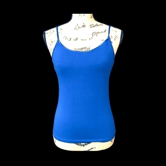 BOZZOLO Basic Cami Camisole Tank Top, ROYAL BLUE, Women's Size Large, NWOT - Picture 1 of 7